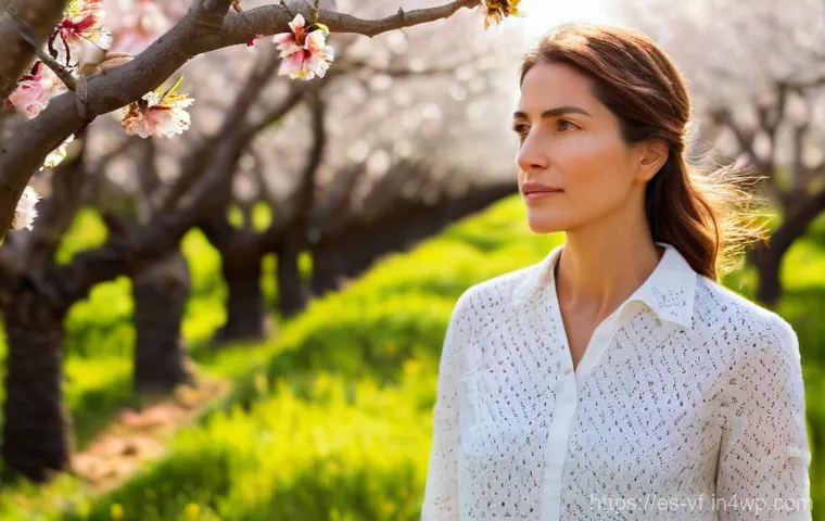 생태적 감수성이란 무엇인가 - **Prompt:** A serene Spanish woman, in her late 30s, with warm, kind eyes and light brown hair tied ...