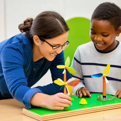 생태적 감수성을 높이는 환경 교육 경과 - **Prompt:** A diverse group of people, including adults and children (all appropriately clothed in c...